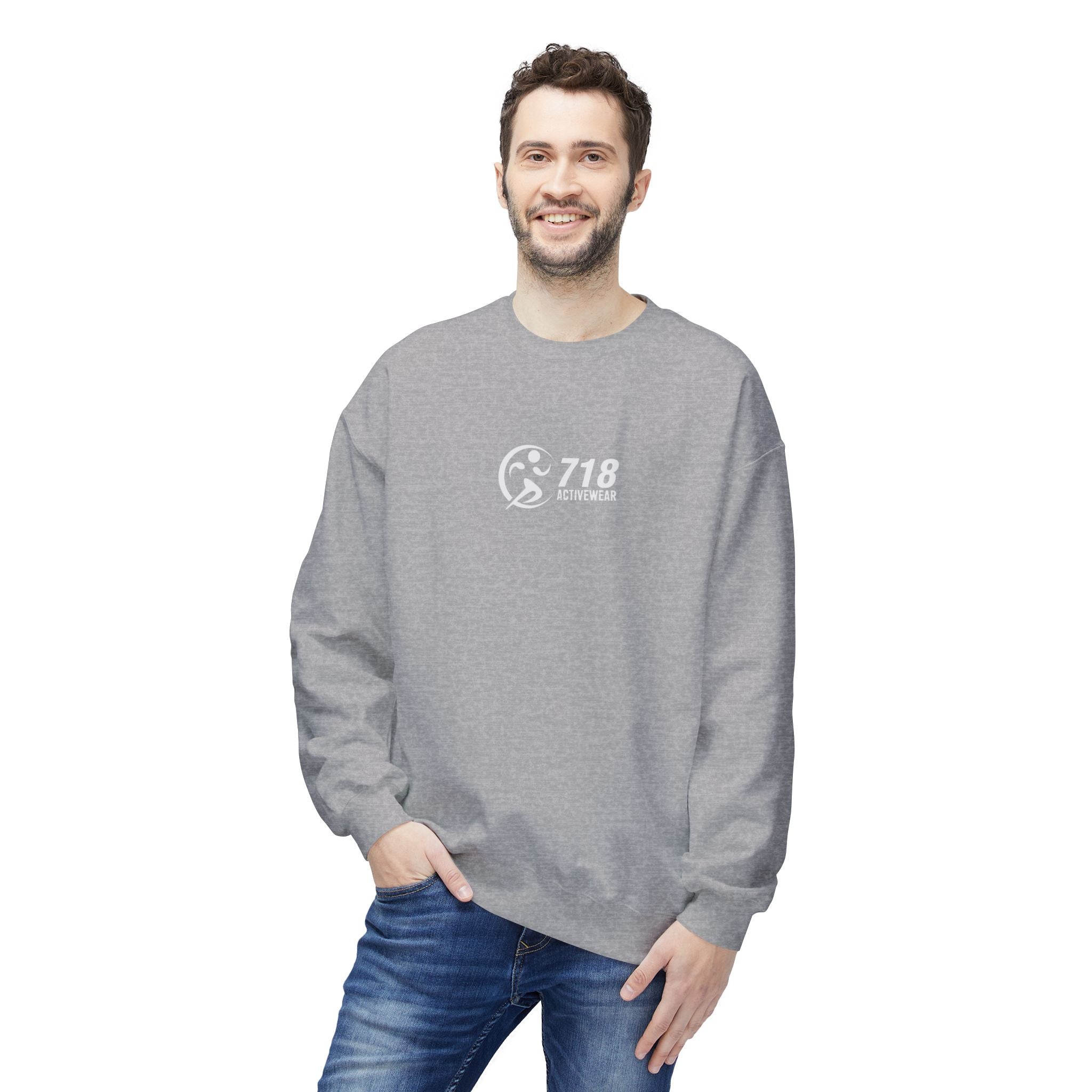 718Activewear Midweight Fleece Crewneck Sweatshirt