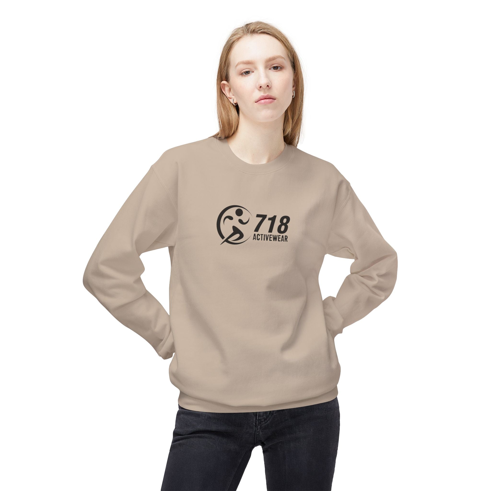 718Activewear Midweight Fleece Crewneck Sweatshirt