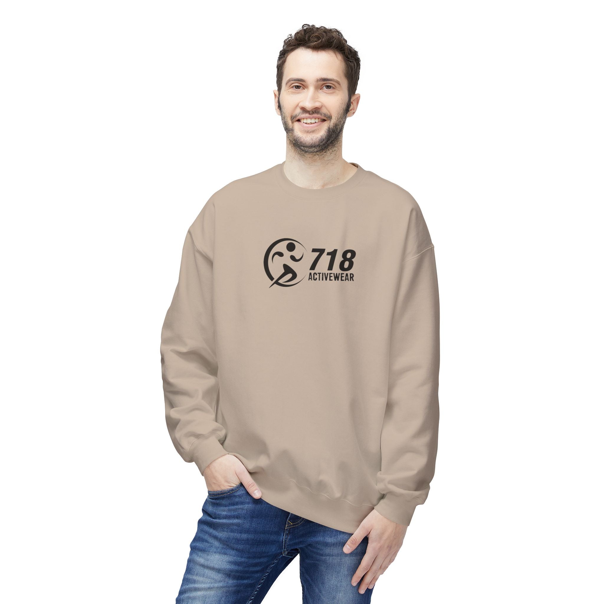 718Activewear Midweight Fleece Crewneck Sweatshirt