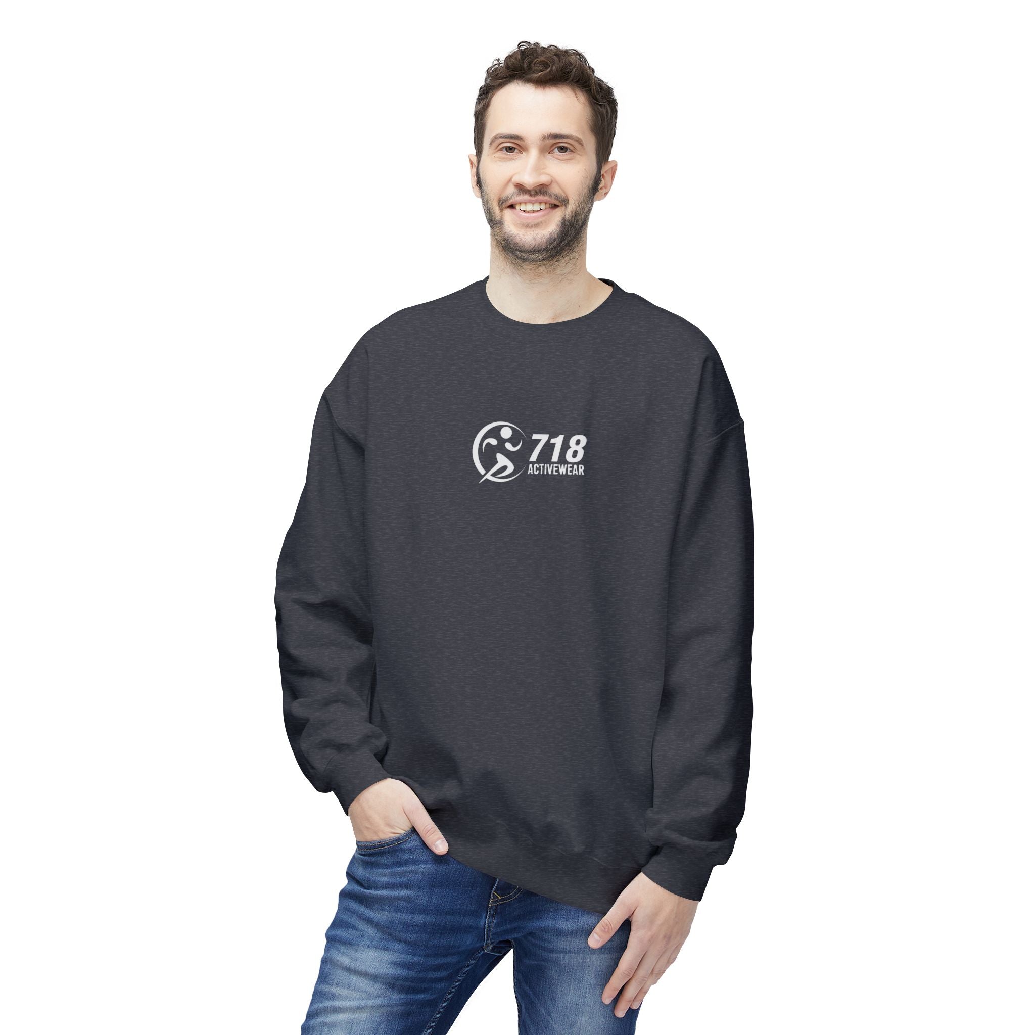 718Activewear Midweight Fleece Crewneck Sweatshirt