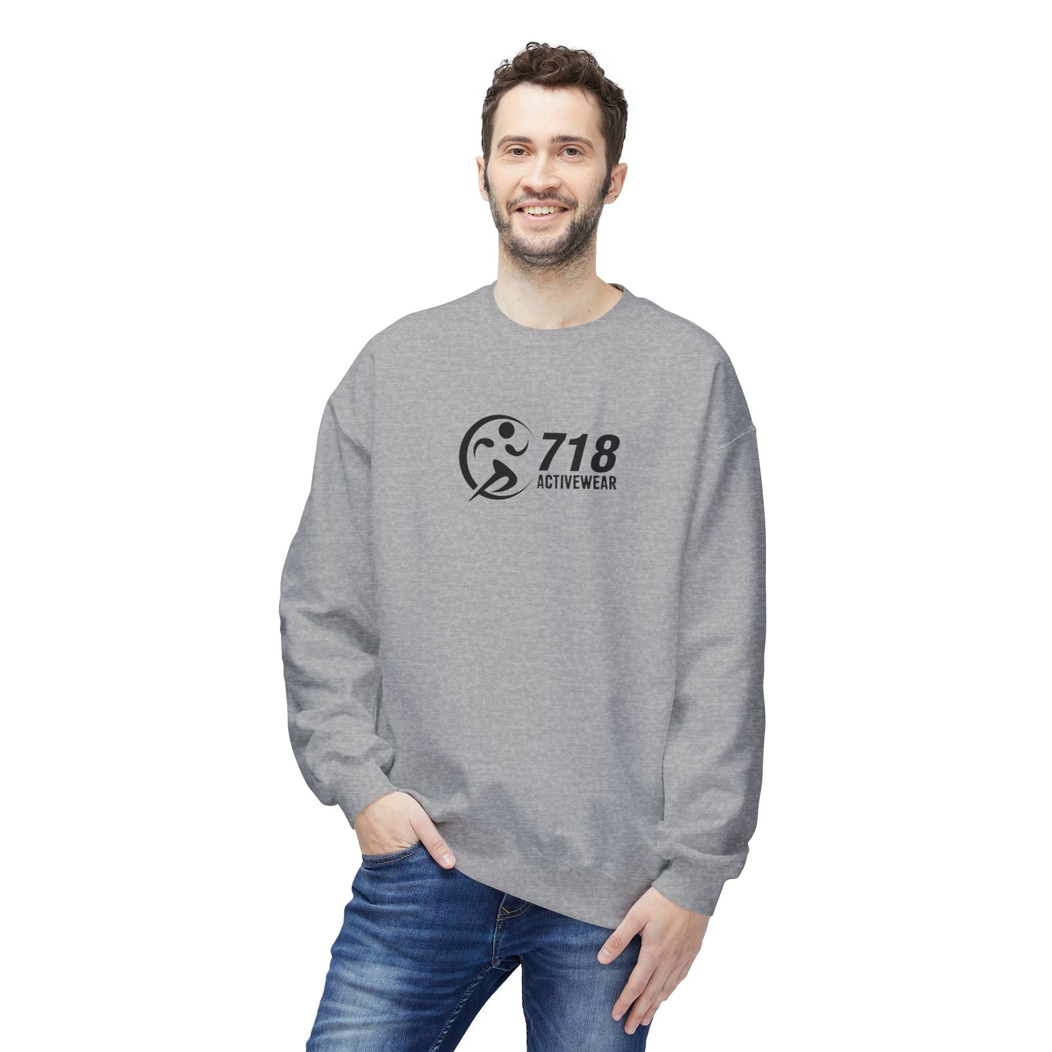 718Activewear Midweight Fleece Crewneck Sweatshirt