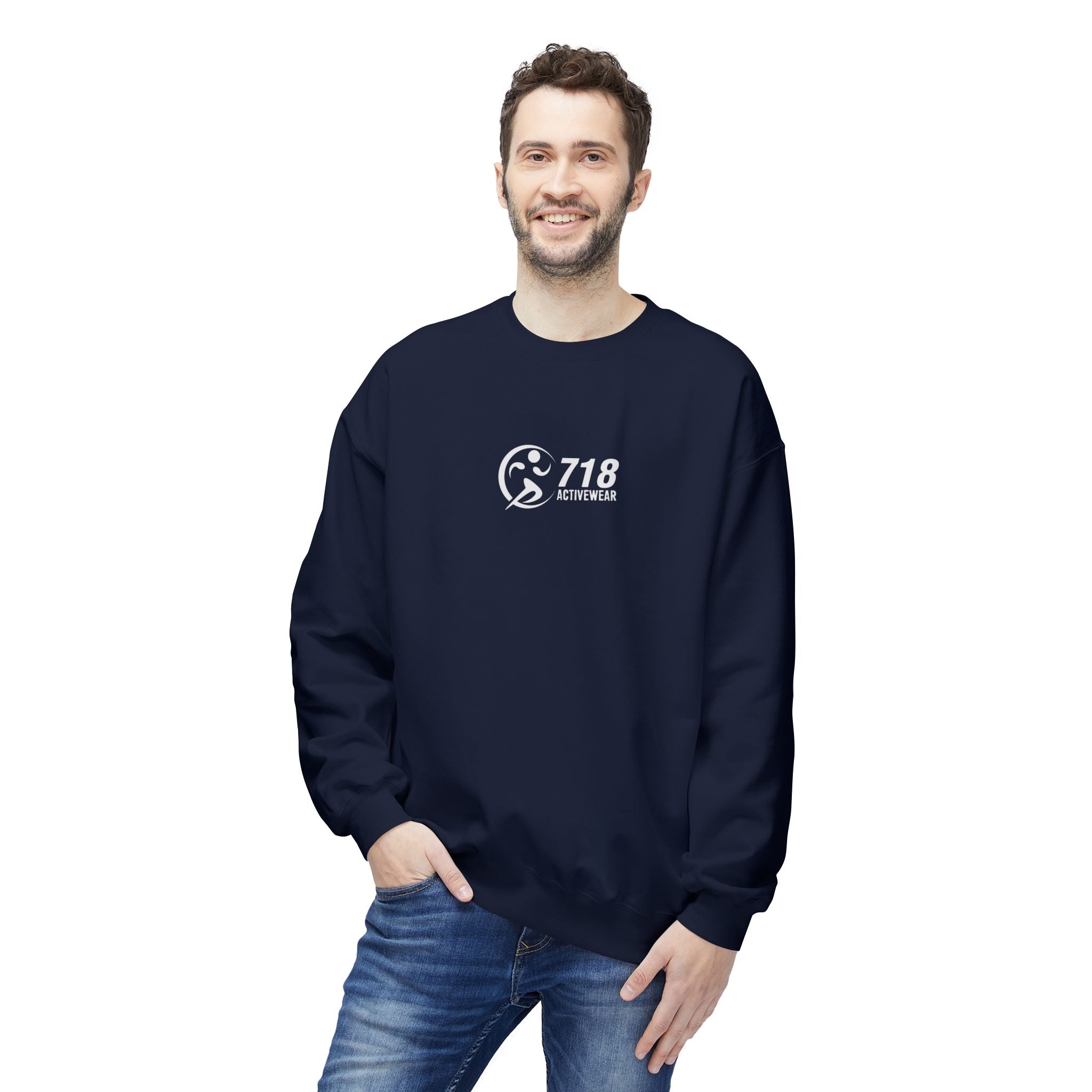 718Activewear Midweight Fleece Crewneck Sweatshirt